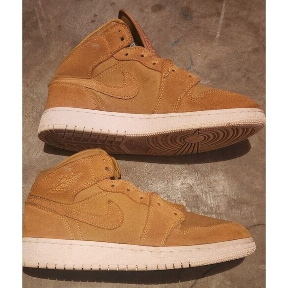 Size 6Y - Air Jordan 1 SE Mid Legend Light Brown - Picture 9 of 11